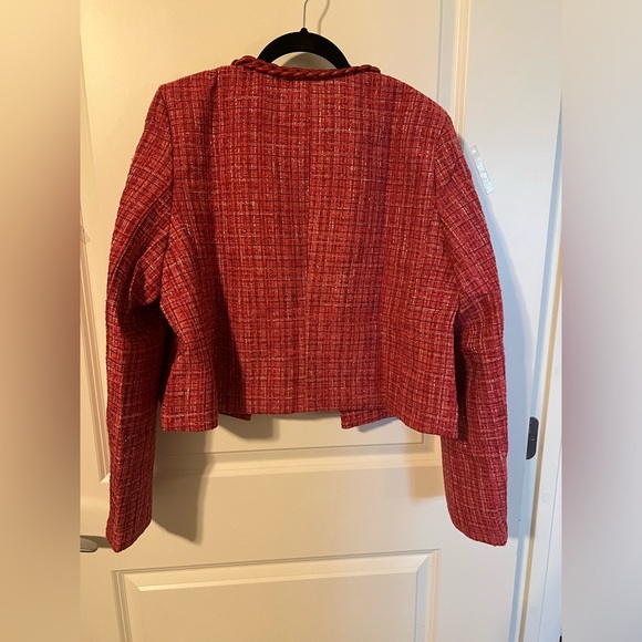 NWT A Peach Be Bold Tweed Chain Blazer - Picture 9 of 11